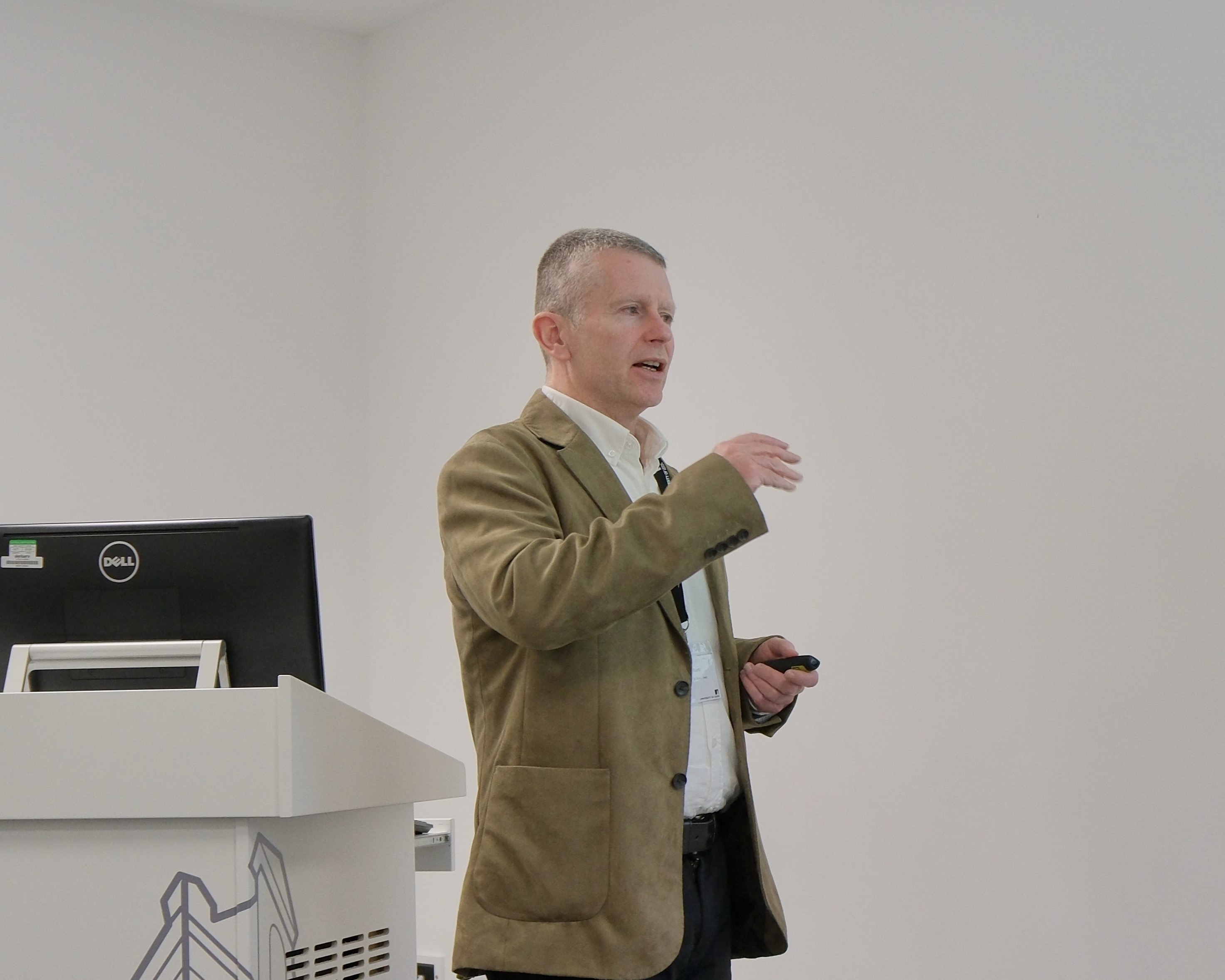 Professor John Wilson presenting at the IBI Workshop.