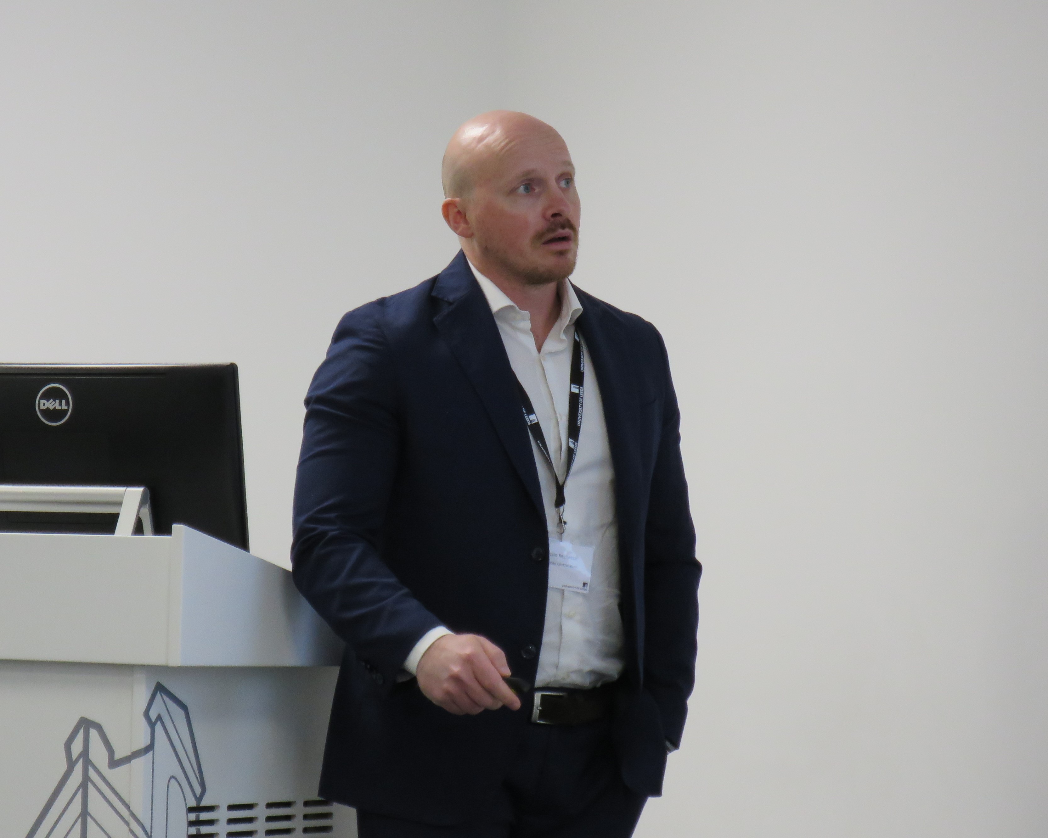 Alessio Reghezza presenting at the IBI Workshop.